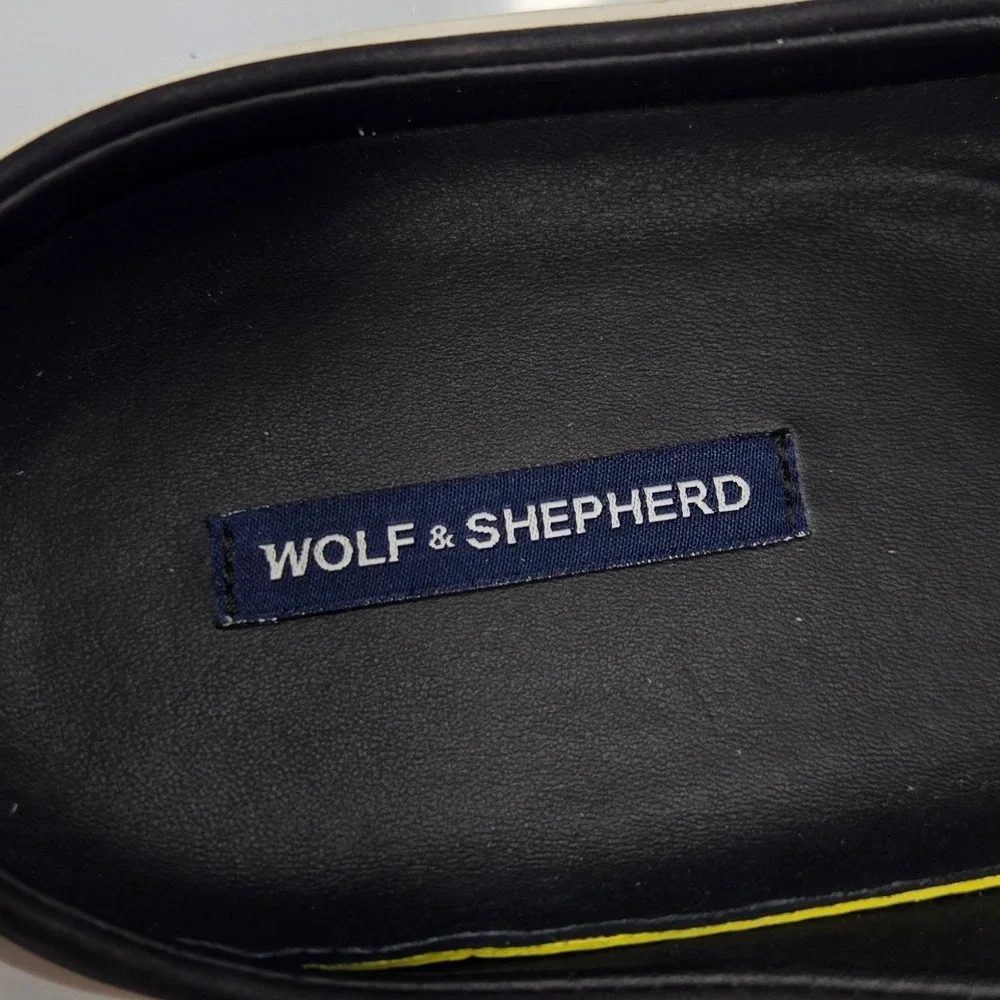 Wolf & Shepherd Cruise Mule‎ Men 13 Black Nubuck Slip On Comfort Shoes Luxury